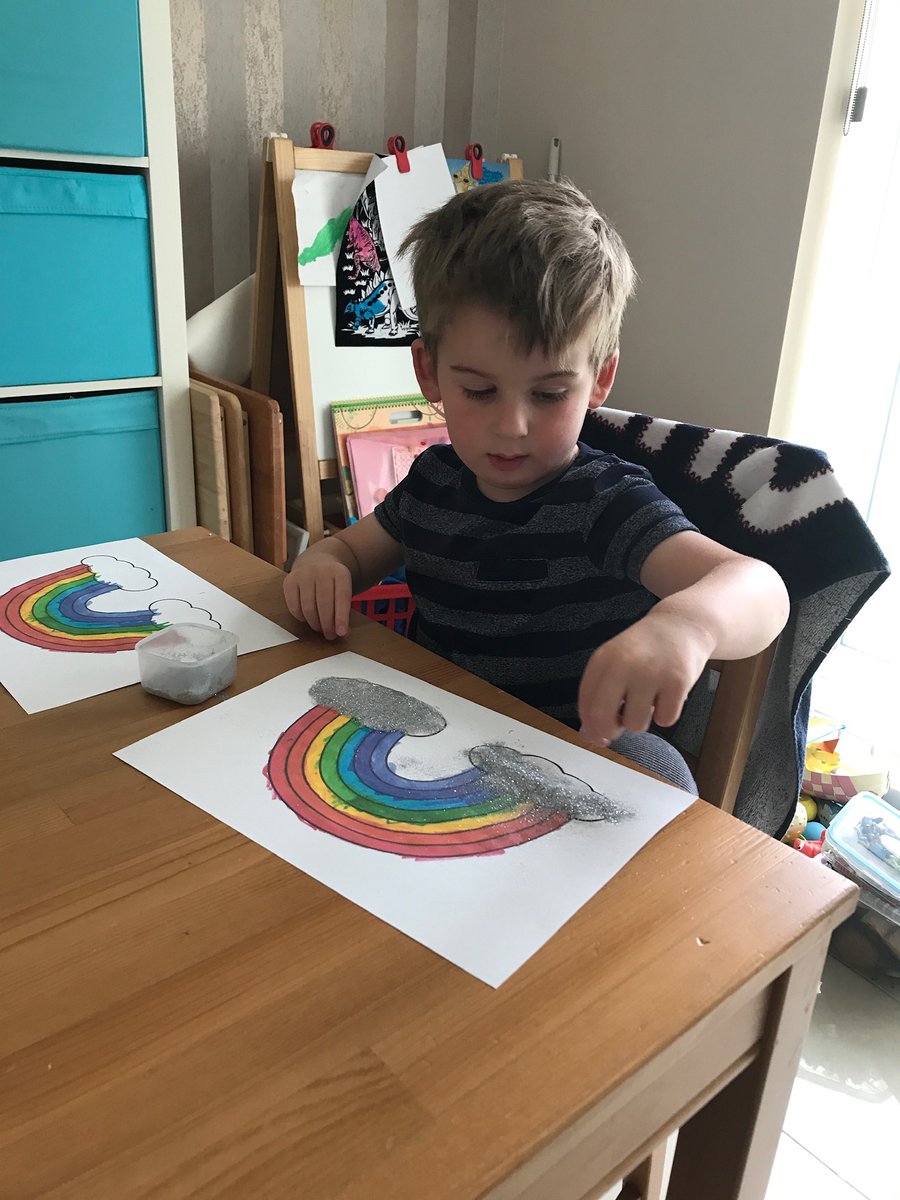 JCAWakefield's tweet photo. Harvey and I have been working on adding to our rainbow collection this week, inspired by our school community who continue to spread positivity and kindness 🌈😊 Mrs Longley #JCAteam #positivity #kindness #staysafe https://t.co/zRi1w5knsE