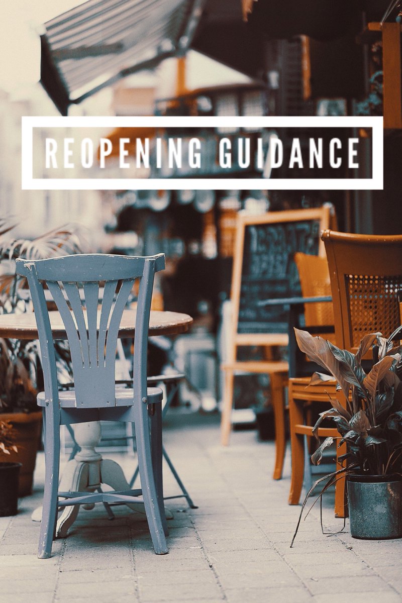 healthyleonfl's tweet photo. The CDC's compiling new guidance to help organizations reopen. Businesses should close break rooms &amp; restaurants should consider disposable menus and plates. See other examples of the guidance here and please share. #COVID19 
https://t.co/89SRIy95z5 https://t.co/nSiv2ocHTi
