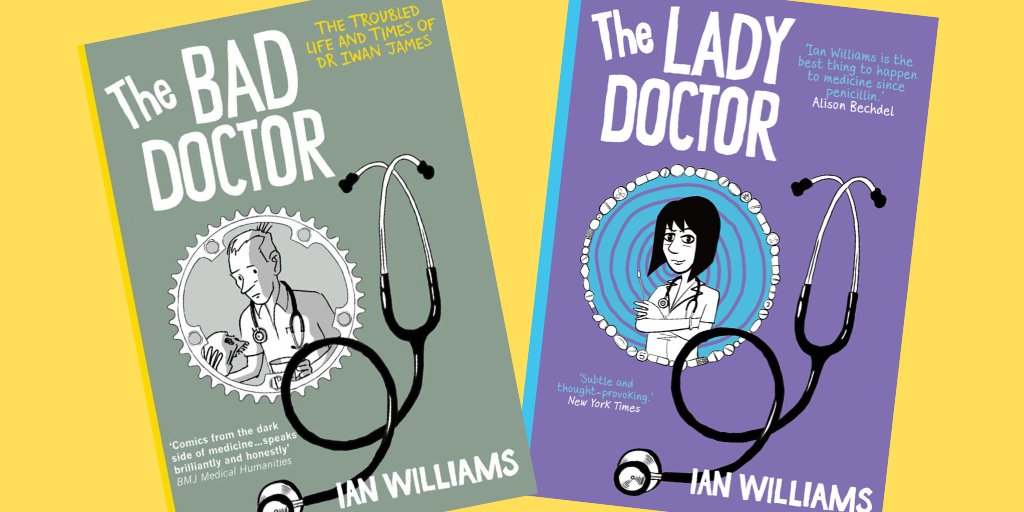 MyriadEditions's tweet photo. Get 90% off @TheBadDr's #TheBadDoctor and #TheLadyDoctor on Kindle in May. Never more relevant, Ian Williams takes a deep graphic dive into the personal lives of two doctors in rural Wales...
👩🏻 https://t.co/j0bTzjhJfy
👦🏻https://t.co/N6ATvONL6I
@GraphicMedicine @comicopera https://t.co/6OpdJeLnNX