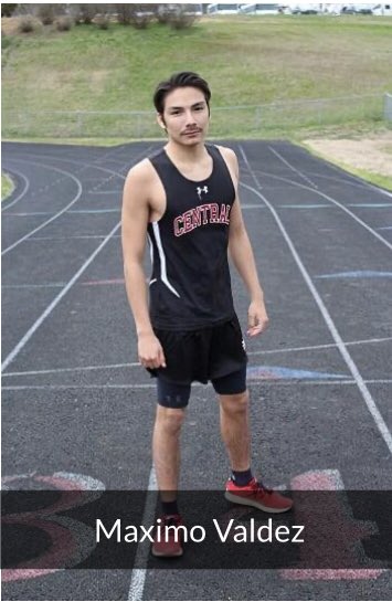Today we would like to recognize our senior track runner Maximo Valdez. #shieldsup ⁦@CDHSSPARTANS⁩ ⁦<a href="/CentralCrazies1/">Central Crazies</a>⁩