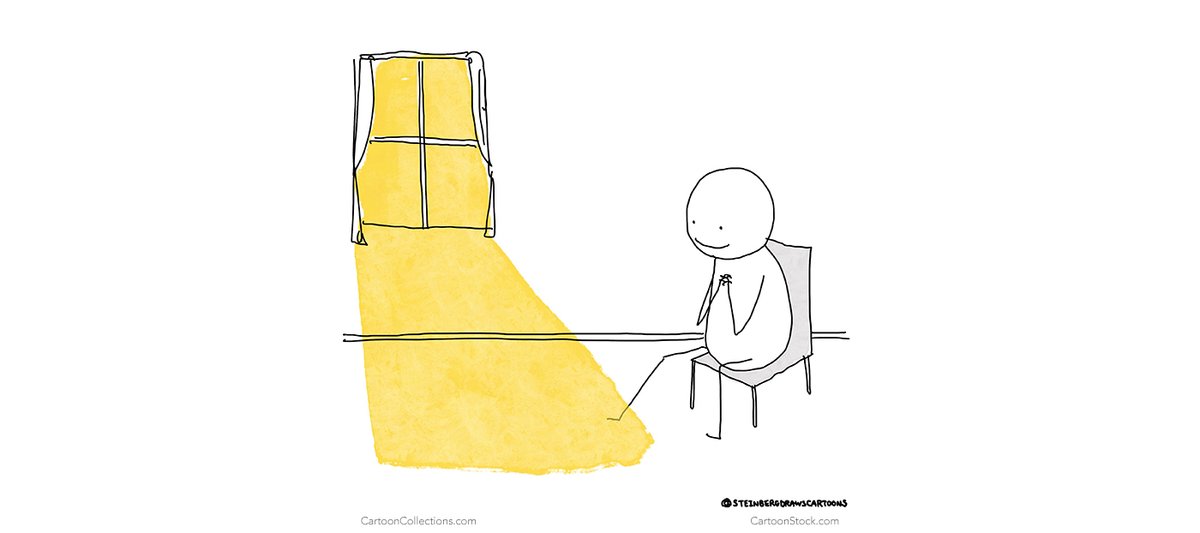CartoonStock's tweet photo. My favorite COVID cartoon. Finding sanity in simple pleasures. Cartoon by Avi Steinberg. Available for licensing from CartoonStock. https://t.co/FqqF83hb6o
#cartoon #quarantoon #sunshine #optimism #window #lockdown #covid19 #brightside #selfisolation #sunlight #hope https://t.co/9ON0d6Z6po