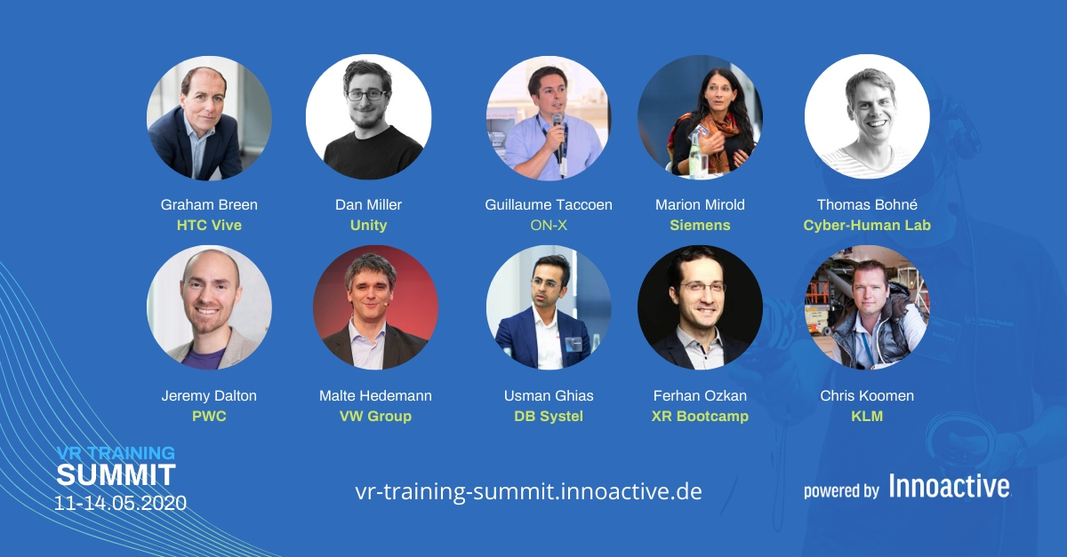 innoactivegmbh's tweet photo. First speakers at the #VRTrainingSummit announced!
Save your spot or become speaker https://t.co/KUhtbmhFU8 #vrtraining #scaleVR #innoactive https://t.co/Iv9M1bIejd