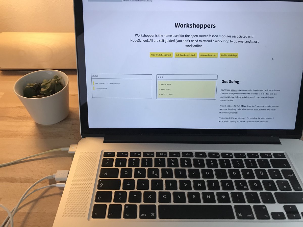 Nodeschool Augsburg tweet media