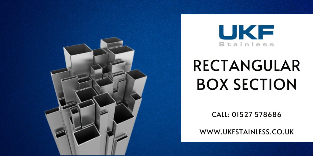 UKFStainlessLtd's tweet photo. Normally supplied in standard 6 metre length, Stainless Steel Rectangular Box Section is a popular material within the #Automotive and #Construction industries.

Click here to find out more: https://t.co/4L7Coe6AXq 

#stainless #steel #boxsection #engineering #manufacturing https://t.co/9idnJY8Dfc
