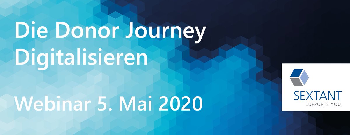 Jetzt anmelden: Webinar "Die Donor Journey Digitalisieren" am 05.05.2020. Weitere Informationen unter ant-informatik.ch/s/webinar