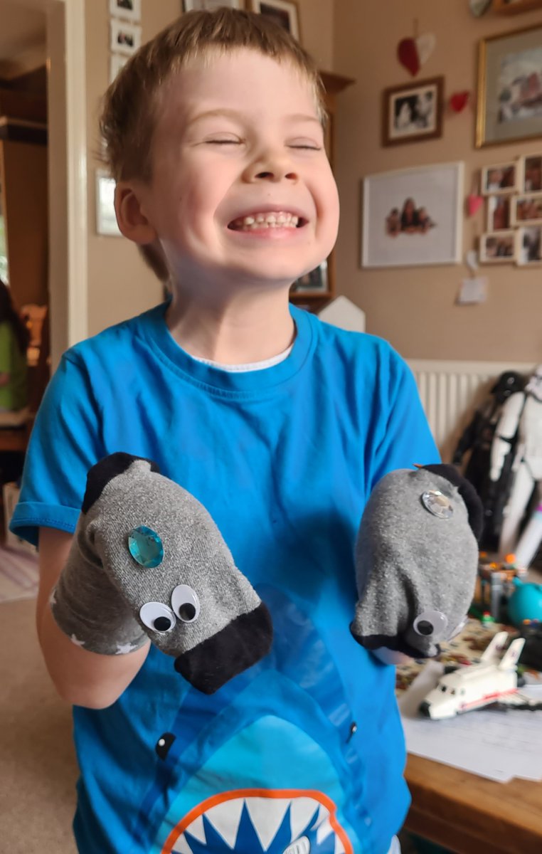 WarberryLAP's tweet image. Lewys has made sock puppets! It is wonderful to see so many of our children embracing our DT daily challenges! #makingislearning