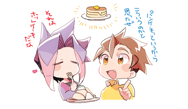 いちに 幸せのパンケーキ デザートだね リプきた食べ物を推しが食べる いちに 幸せのパンケーキ デザートだね リプきた食べ物を推しが食べる