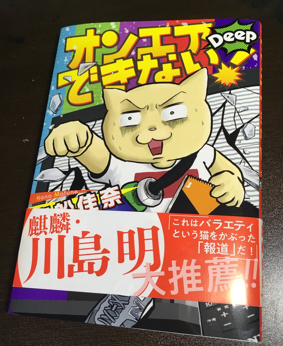 真船佳奈さん『オンエアできない!DEEP』テレ東の裏側が描かれてる漫画なんですが、ハイパーハードボイルドの上出Dの描かれ方が特に酷くて笑いました。 