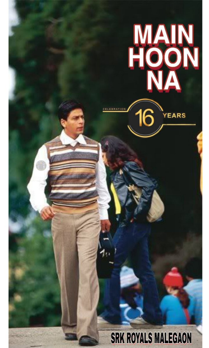 MalegaonFc's tweet photo. Celebrating 16 Years of Main Hoon Na
#16YearsOfMainHoonNa
@iamsrk
#ShahRukhKhan https://t.co/zoZn23qZzQ