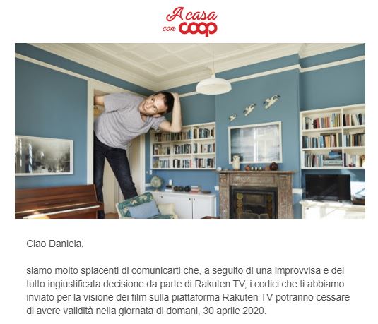 danida27's tweet photo. Oscar per i grandi #MarketingFail a...@RakutenTV_IT : offrire coupon per film in partnership con la #Coop fino al 30 giugno e poi alzarsi la mattina e non renderli più validi già il 30 aprile, menti geniali! #acasaconcoop #acasasenzarakutentv #bigfail https://t.co/oE0wybqrzP