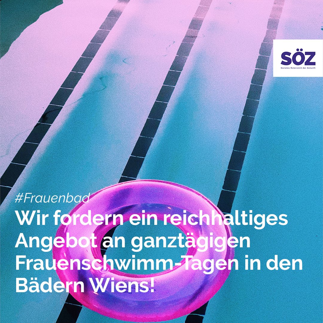soez_at's tweet photo. SÖZ fordert ein reichhaltiges Angebot an ganztägigen Frauenschwimm-Tagen in den Bädern Wiens! #Frauenbad #Wien #soez https://t.co/QO8UcYRGbX
