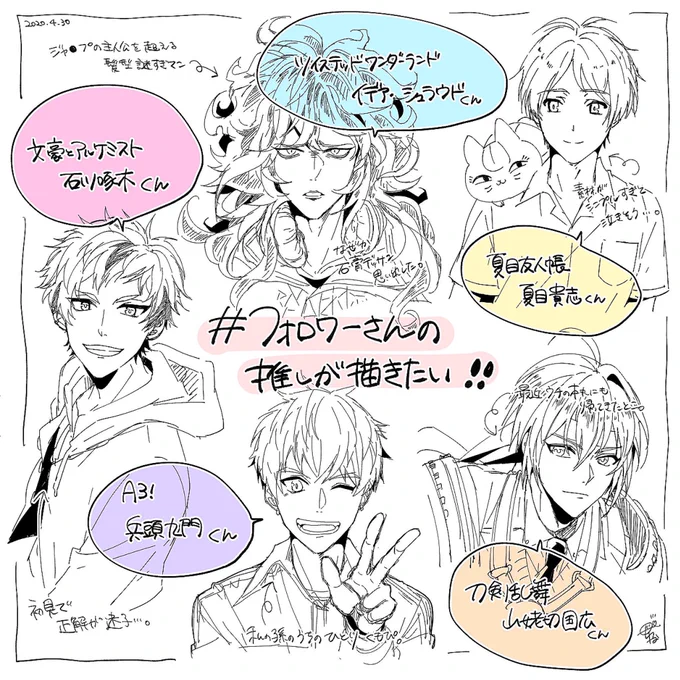 #フォロワーさんの推しが描きたい

早速描いちゃいました!
楽しかったです!
ありがとうございます〜☺️♡ 
