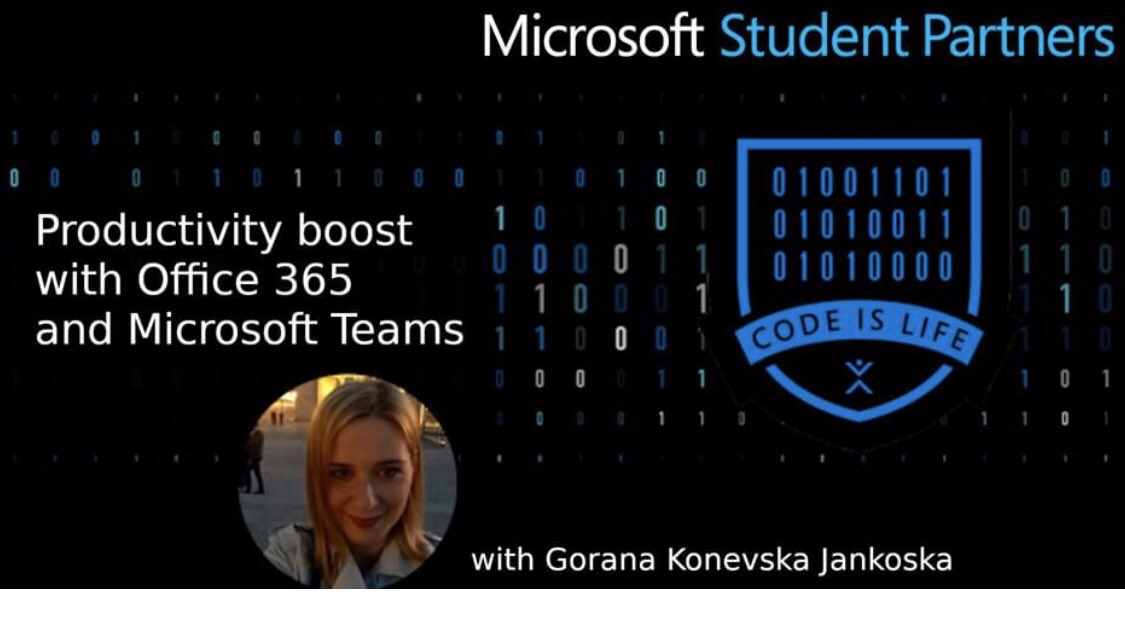 It was great to have <a href="/Office365/">Office 365</a> and <a href="/MicrosoftTeams/">Microsoft Teams</a> online session with #students from Faculty of Computer Science &amp; Engineering in Skopje! Productivity on the top of the priorities-as always!