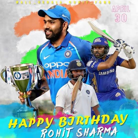 Happy birthday Hitman Rohit Sharma          