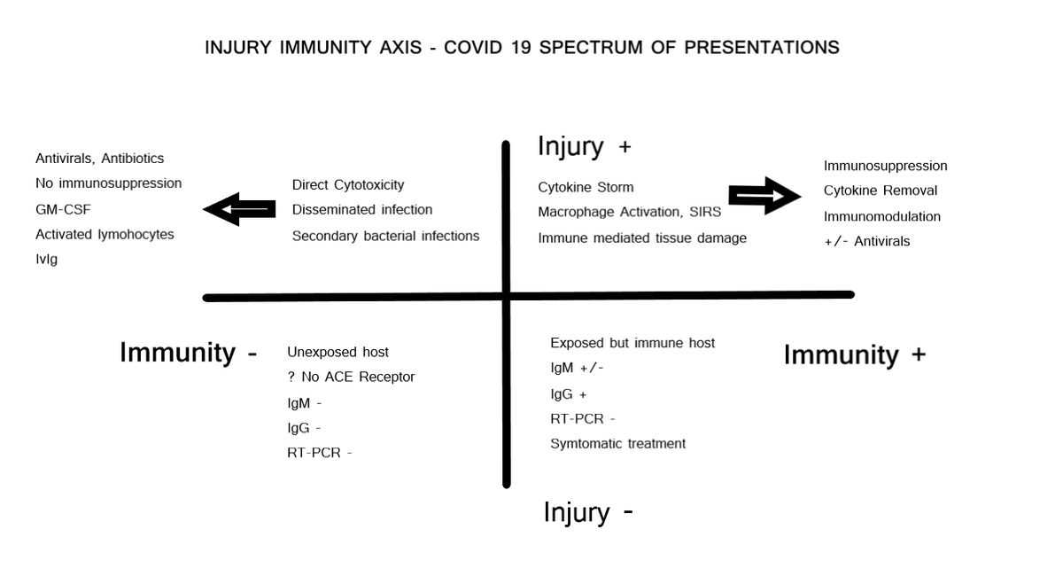 KumthekarGirish's tweet photo. Injury Immunity axis plays its role in COVID 19. Disease manifestations appear to be due to immune dysfunction of host rather than virulence of invading pathogen. https://t.co/WRSiaxmCc7