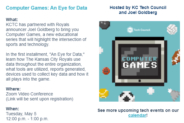 LSNCompSci's tweet photo. Computer Games: An Eye for Data #PDPoints opportunity!  #computerscience @KCTechCouncil https://t.co/ipW1Ca70mn https://t.co/55MXxGHXk5