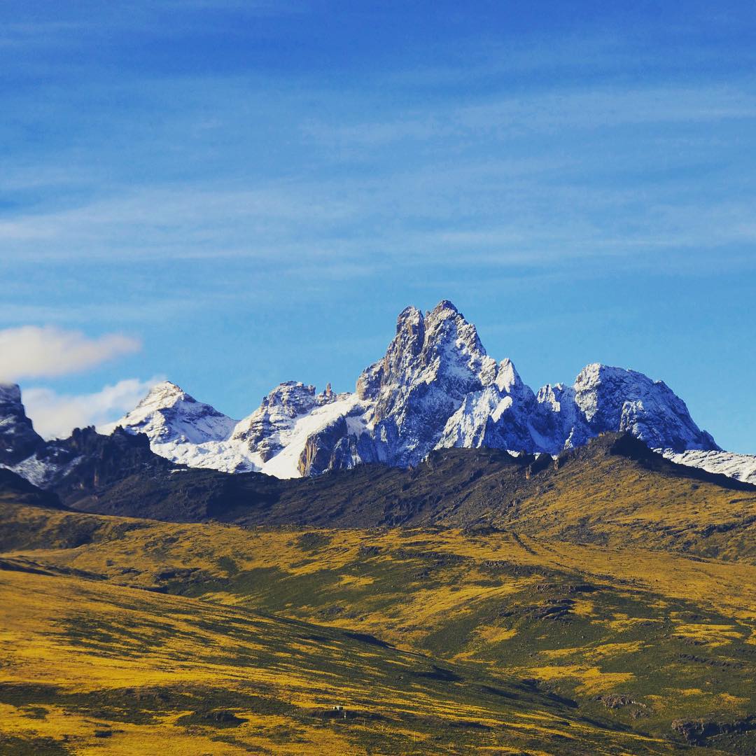 Mount Kenya looking pretty. Photo by Harry Dyer
