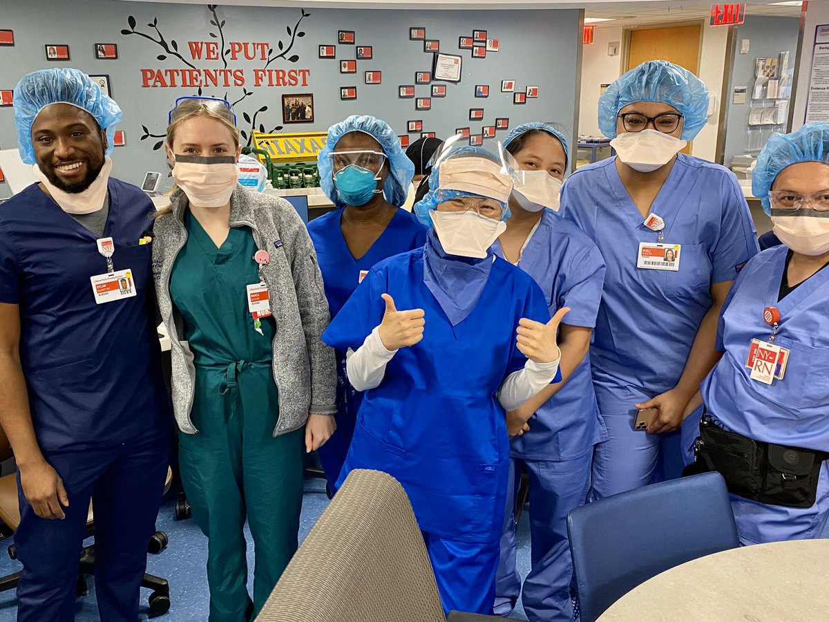 TheFloatingRN's tweet photo. @HeadRNColumbia @QualityRN_NYP @eileen_eih9007 @SrMed_ID_7HS A happy team in their new scrubs. 🔥#heroes #byebyebunny https://t.co/0IXr9Sv8lQ