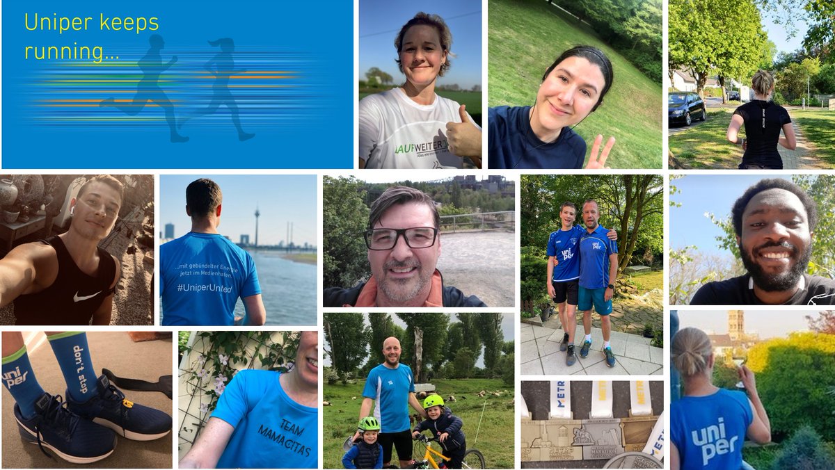 uniper_energy's tweet photo. #Uniperkeepsrunning!
Last week the #metromarathonduesseldorf should have taken place. Unfortunately, it had to give way to caution & consideration in times of #Corona. But our colleagues keep running & continue to give 100% to keep the lights on & the #gas flowing! https://t.co/qpflayXbum