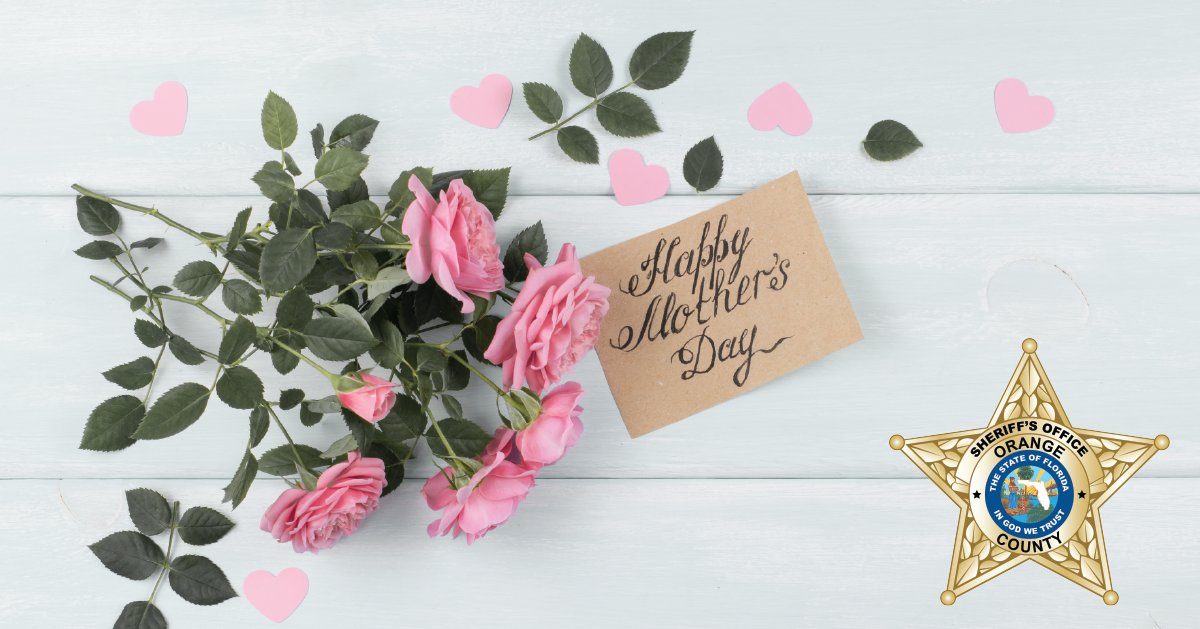 OrangeCoSheriff's tweet photo. Happy #MothersDay to all the mom's out there! We know you've taken on an (even greater) load through the #COVID19 pandemic. Special thanks to the first responders and other moms who have to work today!
#WeLoveMom https://t.co/nW2TIlAz2N