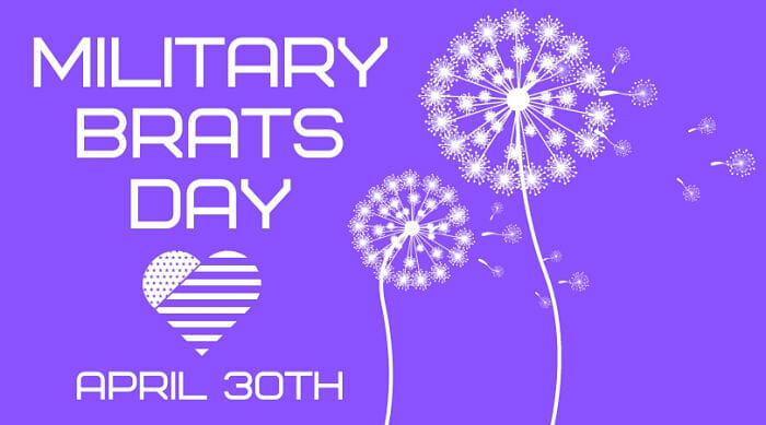 As we wrap up Month of the Military Child, we're celebrating all the military brats out there that wear that name with honor! Were you a military brat? How many times did you move as a child? Do you have a favorite memory? Share with us! #NationalMilitaryBratsDay