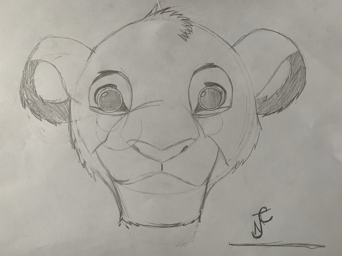 kellycramer's tweet photo. Nathanโs take on Simba for Aspire Art https://t.co/Lt04HAkKqc