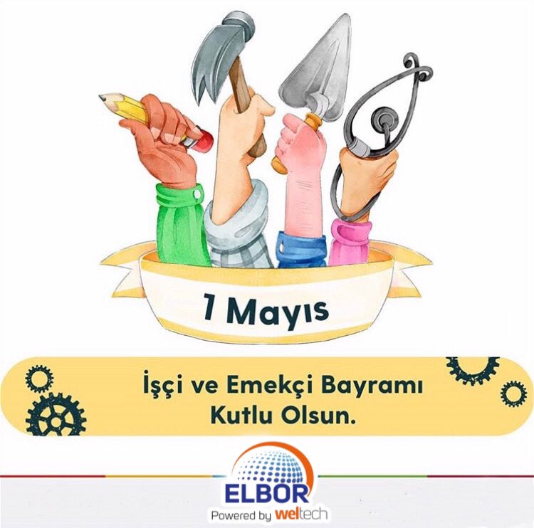 elbormakine's tweet photo. Emeğin , emektarın , alın terinin , dayanışma ve yardımlaşmanın günü olan 1 Mayıs Emek ve Dayanışma Gününü kutluyoruz 👏🏻 #1Mayıs2020  # https://t.co/8XEHhAcDG0