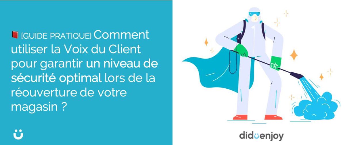 📙Comment utiliser la méthodologie de la Voix du Client pour garantir un niveau de sécurité optimal lors de la réouverture de vos magasins ?
➡️ Téléchargez notre guide : blog.diduenjoy.com/voix_du-client…
#retail #COVID19 #relationclient