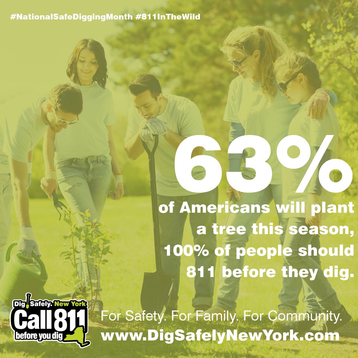 It's the last day of National Safe Digging Month! Comment and Tag 3 people on this post and you could be entered to win a Cooler Bag with 4 Grocery Totes! Help others remember to 811 before you dig!