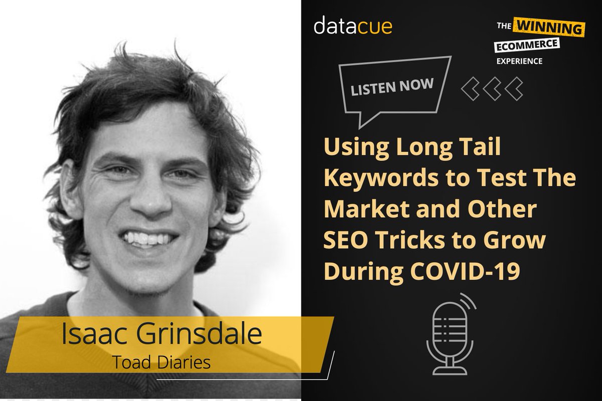 This episode is a great chat with <a href="/Isaac/">isaac</a> Grinsdale from <a href="/TOAD/">Toad</a> Diaries. Listen to some of the innovative ideas such as expanding product offerings for work from home and using long tail keyword strategy to come up with new product ideas. 

Listen now: …mmerce-experience-show.simplecast.com/episodes/using…