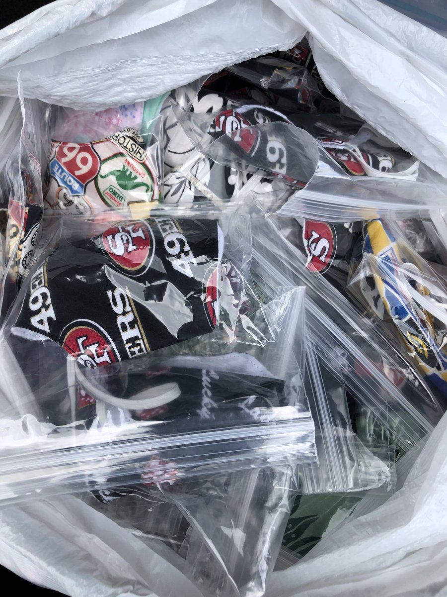SSFParksandRec's tweet photo. #ThankfulThursday Our Parks & Rec sewing instructor, Judy applied her wonderful talent to sew 45 face masks, for City employees currently out working through the shelter in place! Thank You to Judy and our team currently working outside: Parks & Maintenance! #WeAreOne #SSFstrong https://t.co/Ve5SJzFZ08