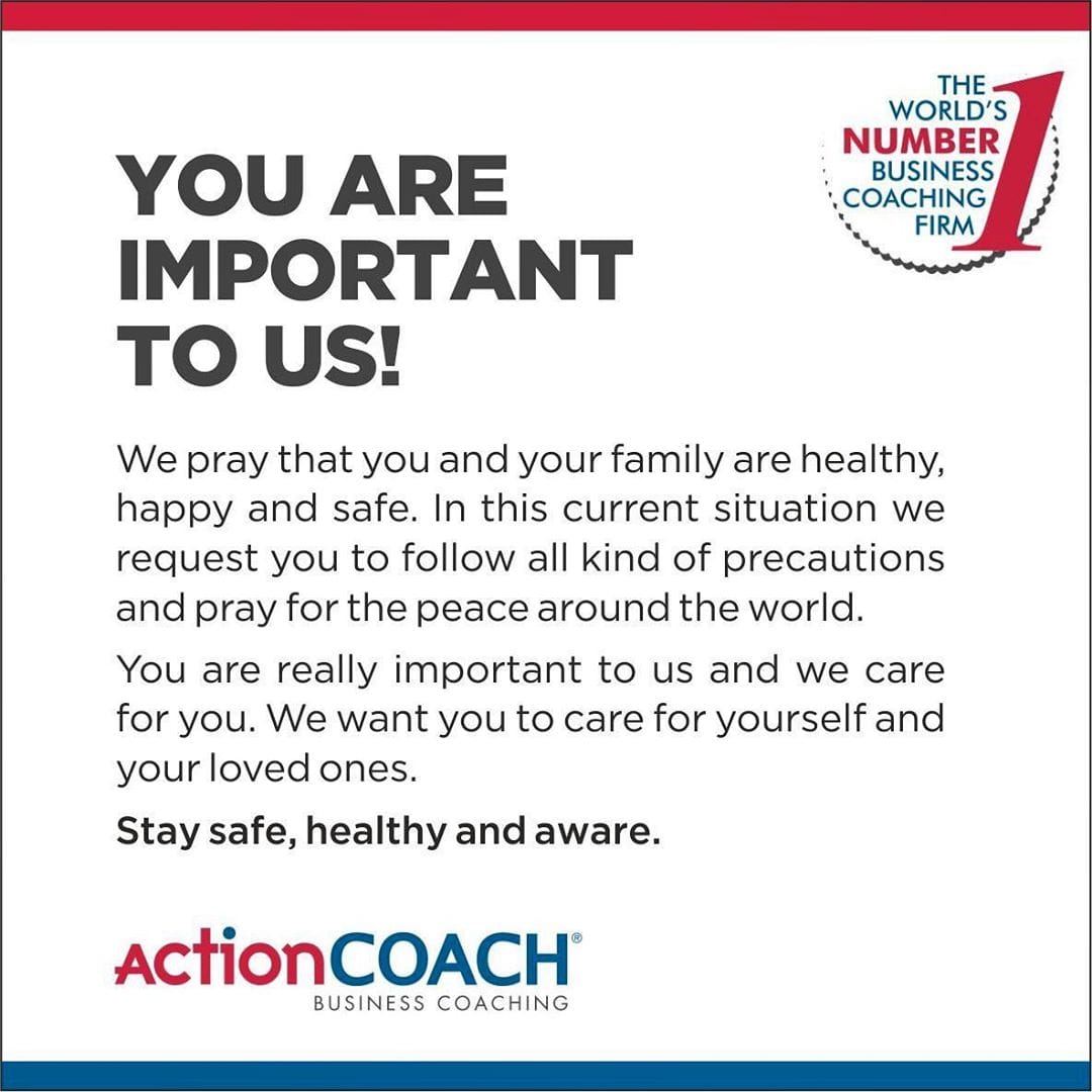 Colonel_Rahul's tweet photo. Without you, we wouldn't be us!
So, Stay Home, Stay Safe.

Because, You are important to us!  

#StayHome #StaySafe #actioncoach #businesscoaching #SharingHope #care #love #support #businesscoach #stayhomestaysafe https://t.co/Ra2GVW4rtj