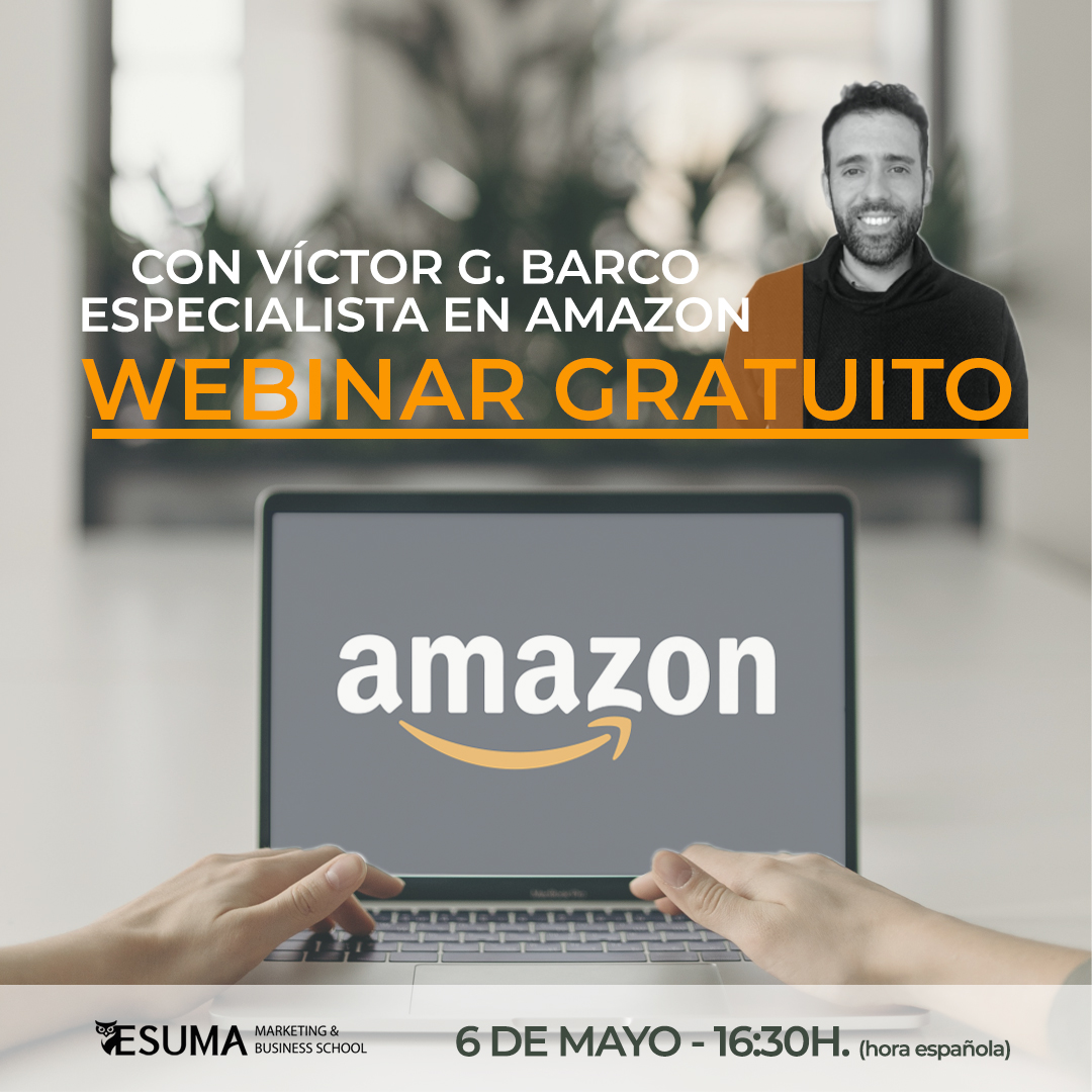 Aprende el funcionamiento de Amazon, iníciate en SEO, publicidad y en otras estrategias de venta dentro de la plataforma de Amazon en este webinar gratuito que impartirá Víctor G. Barco el miércoles 6 de Mayo a las 16:30h. hora española. Inscríbete aquí bit.ly/2yZMfwE