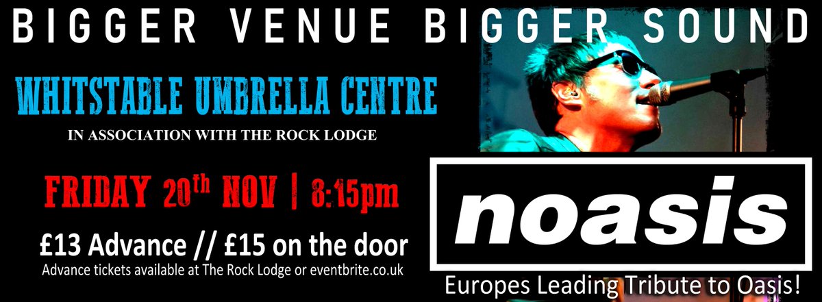 Due to the current circumstances we have had to move our Noasis show from June 11th to Nov 20th. If you have already purchased a ticket it will be automatically transferred to the new date. If you are unable to make June 11th, please get in touch for a refund.