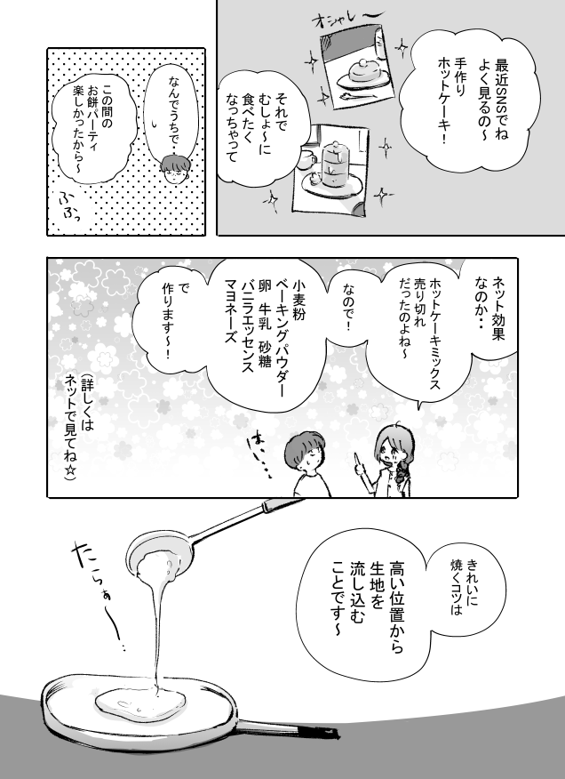 ホットケーキを作ろう??1/2 