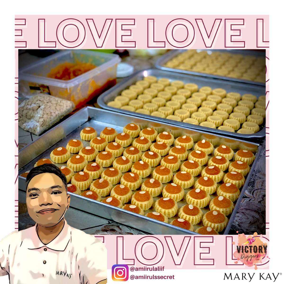 AmiirulAliif's tweet image. Harini seperti biasa saya menjalankan ibadah puasa, kemudian saya meluangkan masa bersama ibu tercinta untuk menyiapkan tempahan Tart Nenas. Pada masa yang sama, saya mencuri masa untuk buat 13-Days Power13 Challenge by Mary Kay ni 😍

#Power13
#MaryKayMySg
#Power13MySgDay2