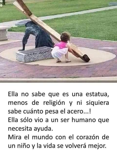 Asi, sin prejuicios, sin malicia, con el corazón en la mano...#FelizDiaDelNiño !!!