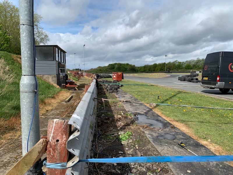 24Karting's tweet photo. You may all be in lockdown for a while longer but here at Teesside Autodrome Paul is busy working on the track and grounds (in isolation of course!) making everything ready for things to restart. Until then stay safe and well. #StaySafe #StayAtHome https://t.co/mIaYA8PriX