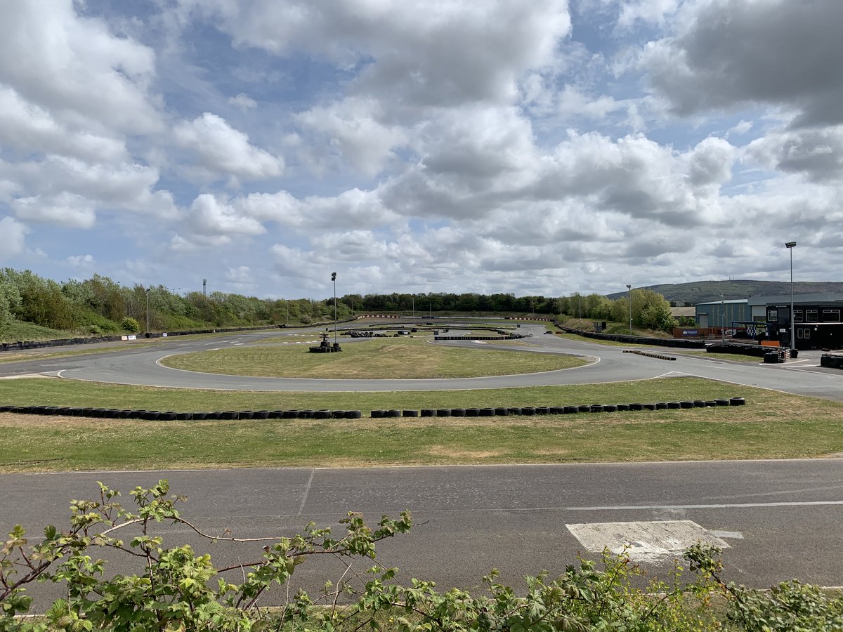 24Karting's tweet photo. You may all be in lockdown for a while longer but here at Teesside Autodrome Paul is busy working on the track and grounds (in isolation of course!) making everything ready for things to restart. Until then stay safe and well. #StaySafe #StayAtHome https://t.co/mIaYA8PriX