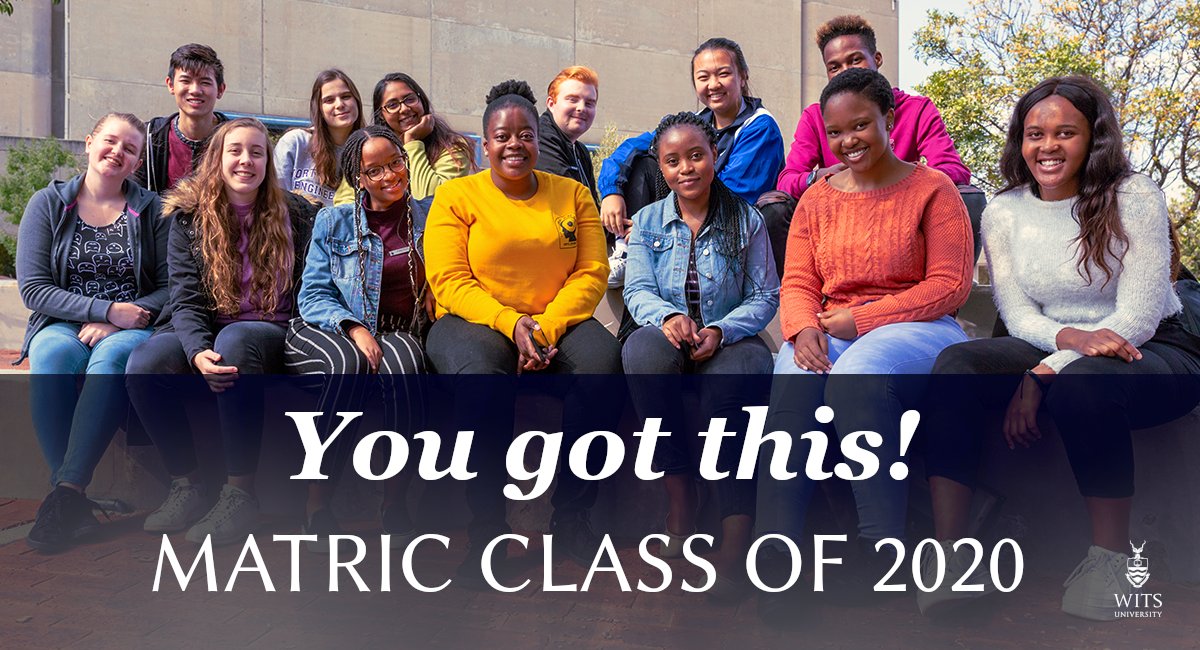 🎓🏛️📚#Matric2020: This is a historical year for the matric class of 2020. Your endurance and commitment to reaching all your goals this year to secure your future will be worth it in the end. Stay focussed, stay positive, you got this! #HigherEdTogether #CoronaVirusSA
