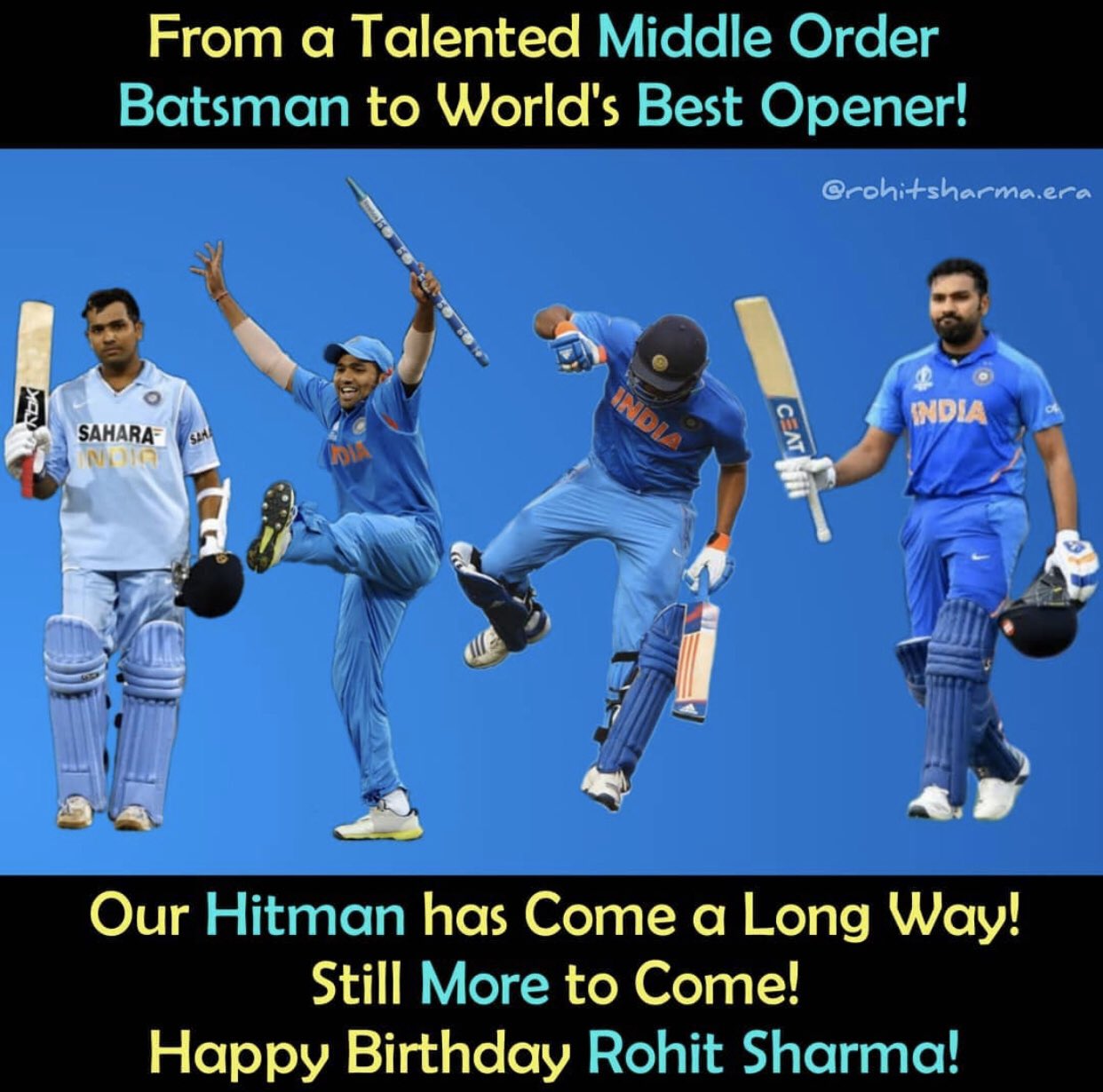 Happy birthday Rohit Sharma  