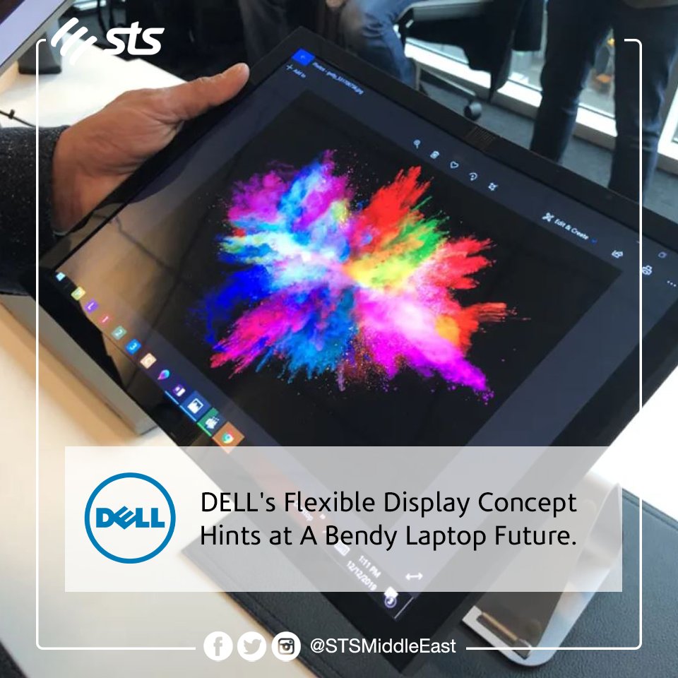 ZainTECHMEA's tweet photo. DELL's flexible display concept hints at a bendy laptop future by @mashable 

Read More: 🔗 https://t.co/3TtoCmVzJu 

#Dell #STSTech #STS #STSDigital #Trends https://t.co/VnLxLOdPBK