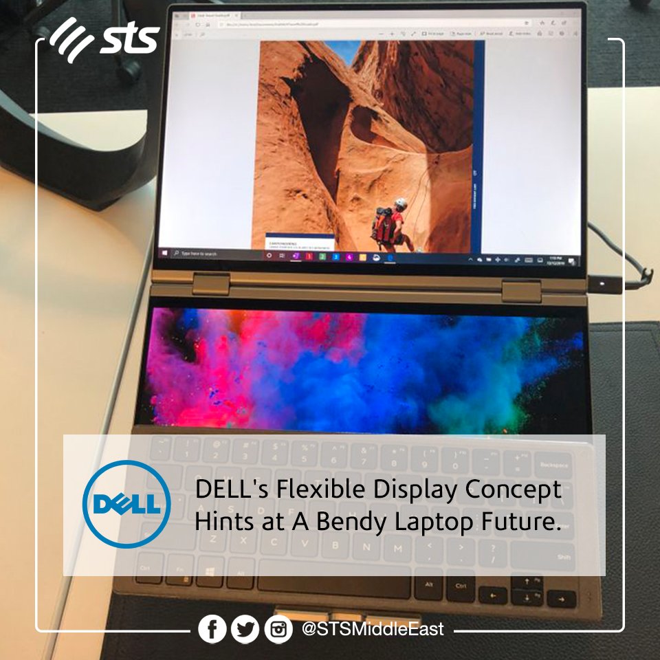 ZainTECHMEA's tweet photo. DELL's flexible display concept hints at a bendy laptop future by @mashable 

Read More: 🔗 https://t.co/3TtoCmVzJu 

#Dell #STSTech #STS #STSDigital #Trends https://t.co/VnLxLOdPBK