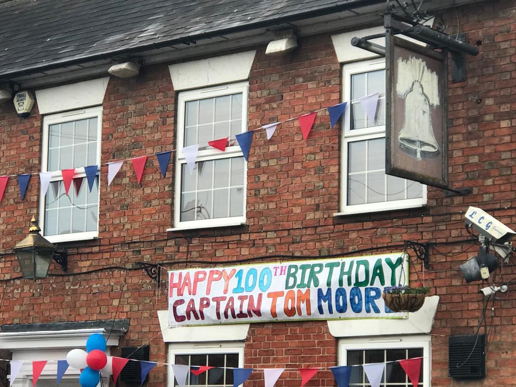CranfieldUni's tweet photo. We are so proud to have played a small part in the celebrations this morning...and the honour will be all ours when @captaintommoore accepts an honorary degree from us later in the year 😍 🙌 https://t.co/DaW3BaG3cC https://t.co/hPhfc9uHP9