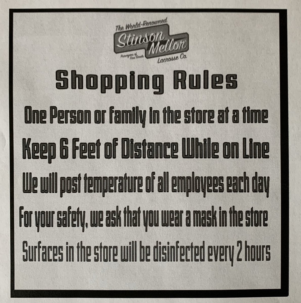 Stinson Mellor Lacrosse Co. tweet media