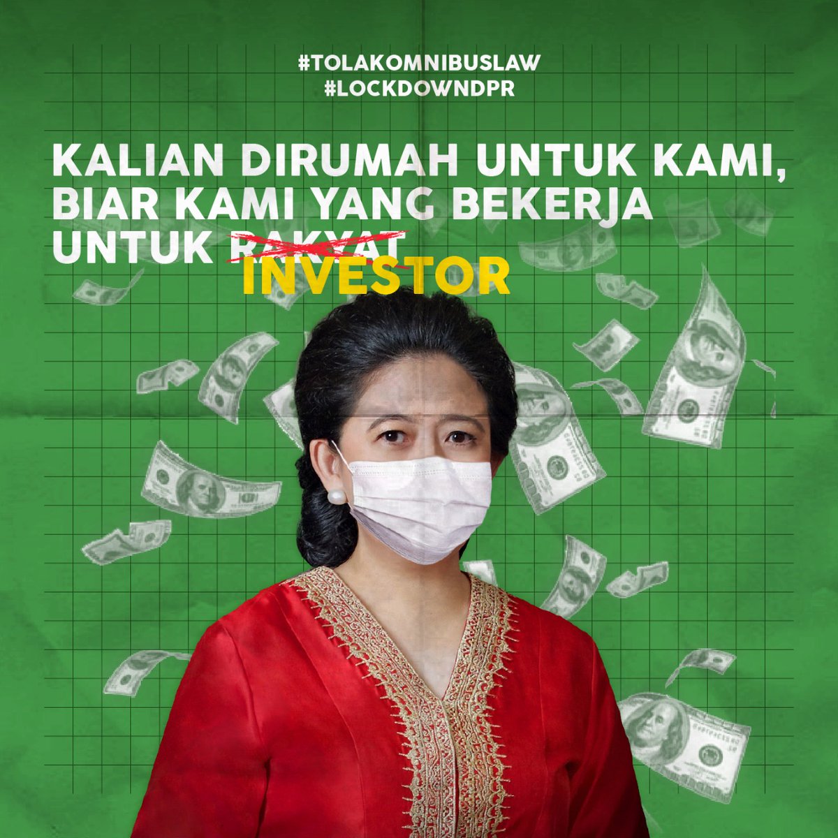 Besok mayday kita lakukan secara online, tapi suara kita tidak boleh dibungkam.

Tetap di rumah tetap melawan.

#atasiviruscabutomnibus 
#gagalkanomnibuslaw
#LockdownDPR
#ReformasiDikorupsi