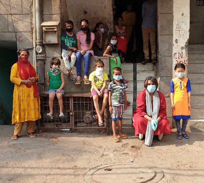 BDUTT's tweet photo. I met the children whose parents don't have smartphones and whose neighbourhoods don't have WiFi. They have been pushed out of the school system as it goes online. Their dreams are still big though. That report coming on @themojo_in as we hit Day 45 of reporting from the ground https://t.co/Eb7izIXQmN