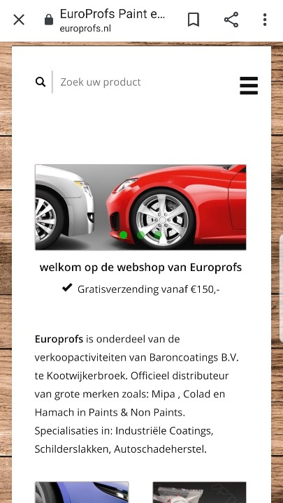 Europrofs_NL's tweet photo. Uw paint &amp; nonpaint producten besteld u nu ook snel op https://t.co/HV52R1h31r  Welkom in onze webshop! https://t.co/5YWNS6p7pK