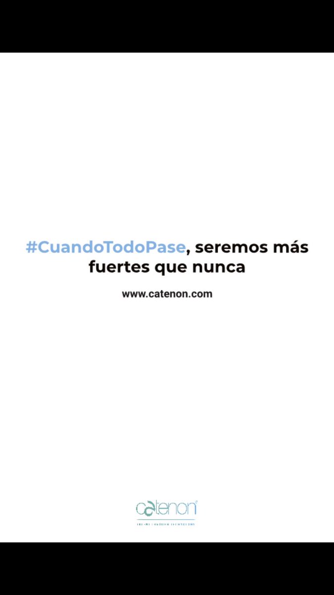 #Cuandotodopase #Catenon