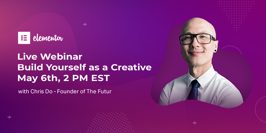 elemntor's tweet photo. Join @bpines1 &amp; @theChrisDo of @thefuturishere for a live webinar on Building Yourself as a Creative. Click the link to save your seat! 👉https://t.co/K985DbKpkb 👈 https://t.co/VfiTKMPQDV